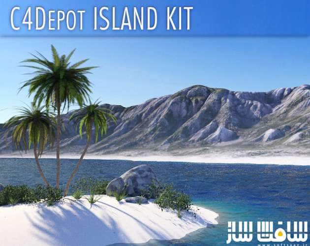 دانلود پلاگین C4Depot – Island Kit برای Cinema 4D