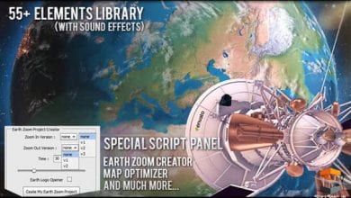 دانلود پروژه افتر افکت ابزار Earth Zoom Pro Kit