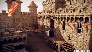 دانلود مدل سه بعدی قلعه قرون وسطایی