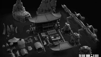 دانلود کیت کامل مدل های سه بعدی سبک چینی