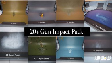 دانلود پروژه 20 نوع ذرات اصابت تیر تفنگ برای آنریل انجین