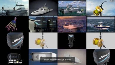 دانلود کالکشن مدل سه بعدی قایق ماهی گیری