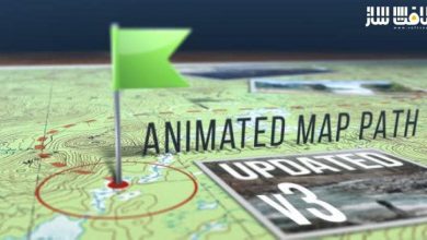دانلود پروژه Animated Map Path برای افترافکت