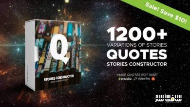 دانلود پروژه Stories Constructor - Quotes برای افترافکت
