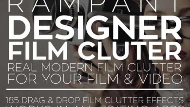 دانلود پکیج فوتیج Designer Film Clutter