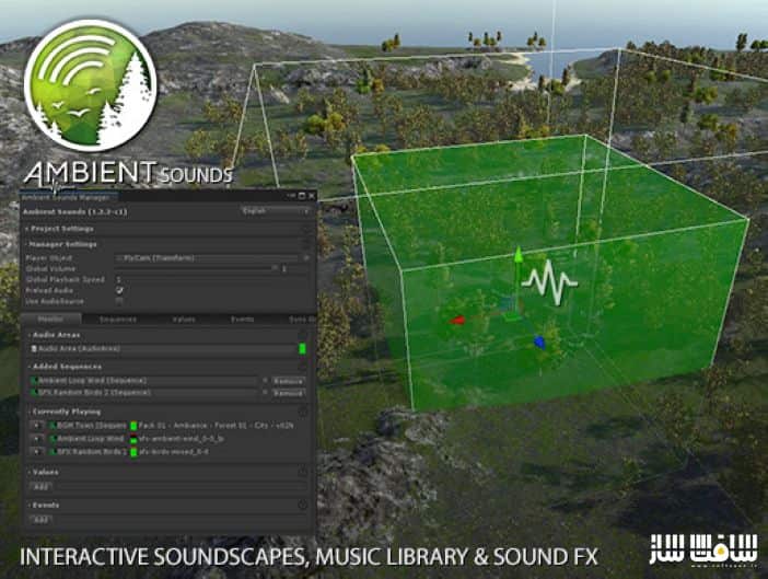 دانلود پروژه Ambient Sounds برای یونیتی