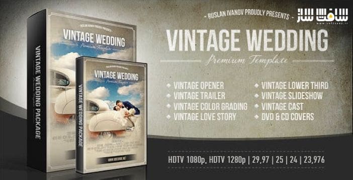 دانلود پروژه نمایش عروسی Vintage Wedding برای افترافکت