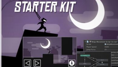 پروژه بازی Ninja Platformer Starter Kit برای یونیتی