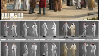 دانلود کالکشن مدل سه بعدی کاراکتر های اسلامی عرب