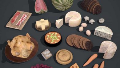 دانلود کالکشن مدل سه بعدی غذایی قرون وسطی