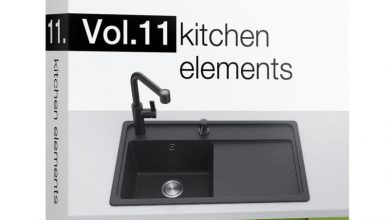 دانلود پکیج مدل سه بعدی عناصر آشپزخانه Model+Model