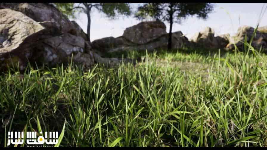 آموزش ساخت زمین چمنزار واقعی در Unreal Engine