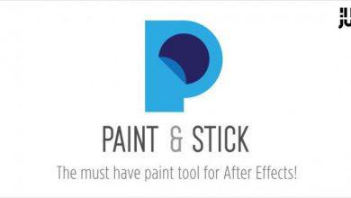 دانلود پلاگین Aescripts Paint & Stick برای افترافکت