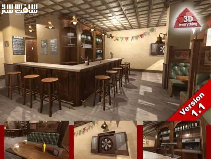 دانلود پروژه Tavern Bar Interior برای یونیتی