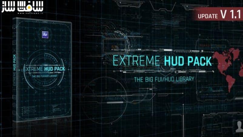 دانلود پکیج Extreme HUD Pack برای افترافکت