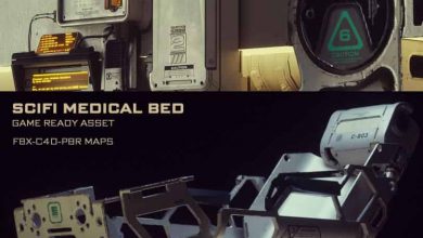 دانلود مدل سه بعدی تخت خواب پزشکی علمی تخیلی