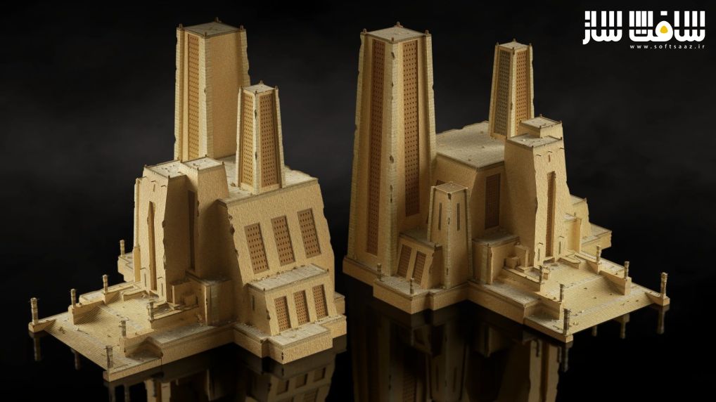 دانلود مدل سه بعدی معابد قدیمی از Kitbash3D