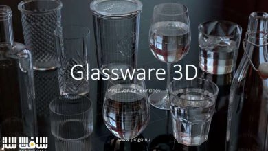 دانلود کالکشن مدل سه بعدی ظروف شیشه ای