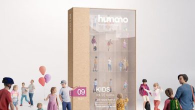 دانلود مدلهای سه بعدی بچه ها از Humano 3D
