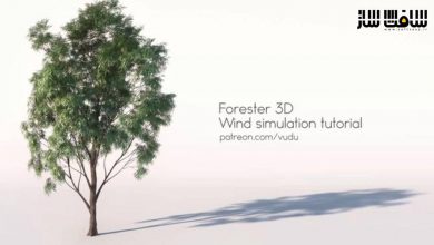 آموزش ایجاد درخت و شبیه سازی باد در Cinema 4D و Octane