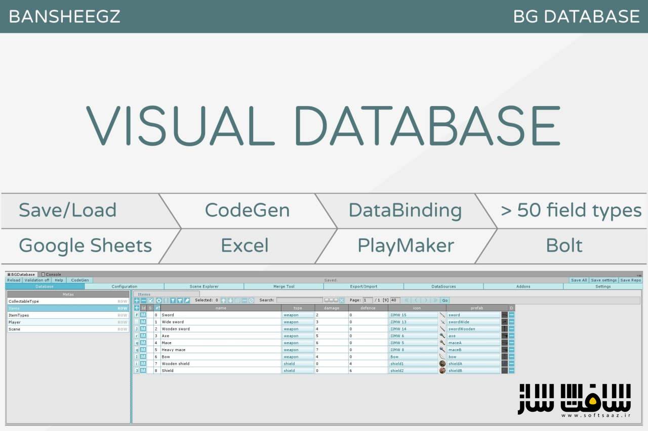دانلود پروژه BG Database v1.7.2 برای یونیتی