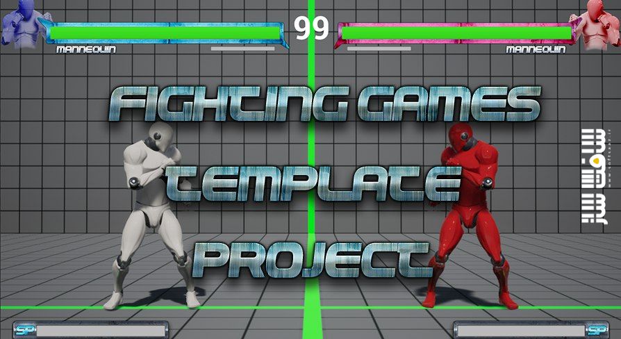 دانلود پروژه Fighting games template project v3.8 برای آنریل انجین