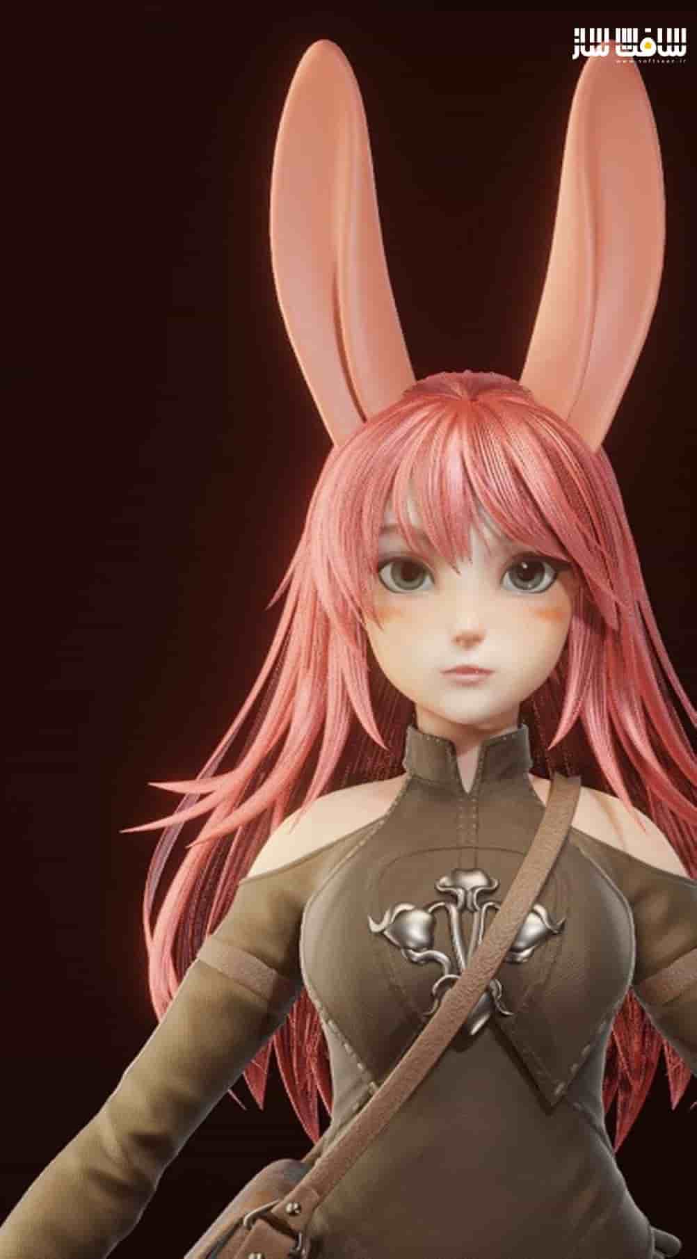 آموزش خلق کاراکتر دختر خرگوشی در Blender 