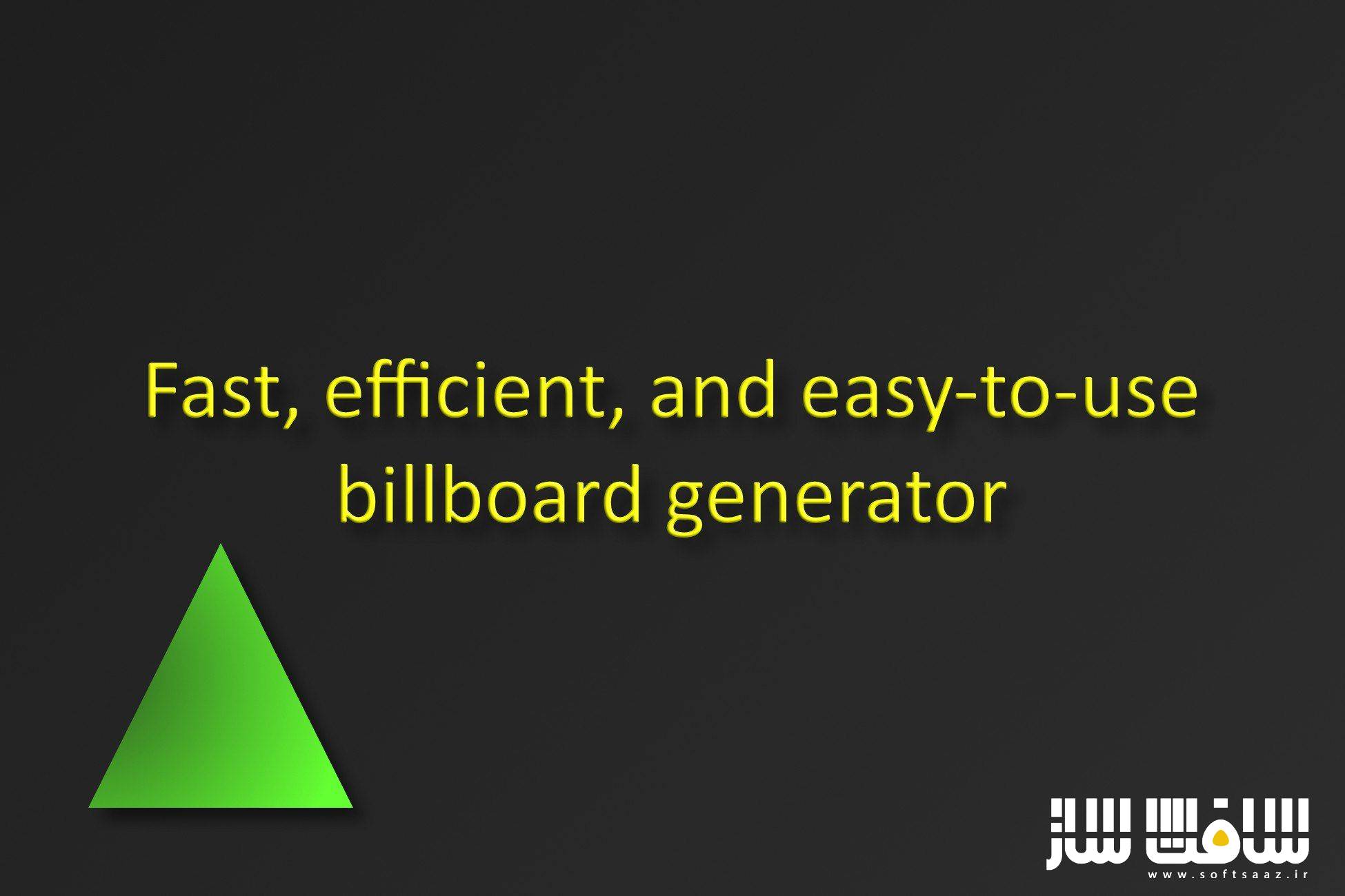 دانلود پروژه Billboard Generator v8.6.0 برای یونیتی