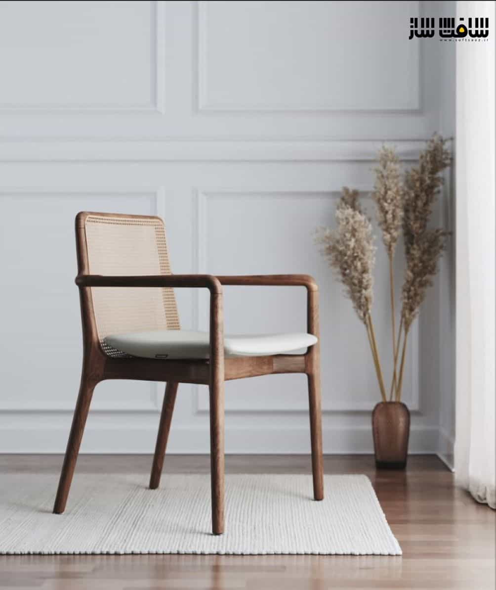 آموزش طراحی صندلی در یک محیط سفید با Johannes Lindqvist