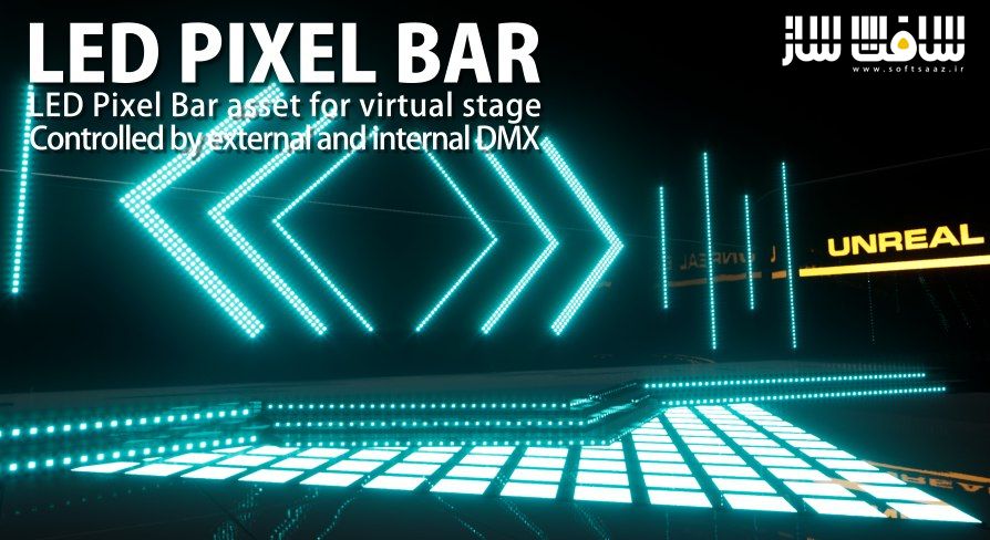 دانلود پروژه نوار پیکسل LED انیمیت شده برای آنریل انجین