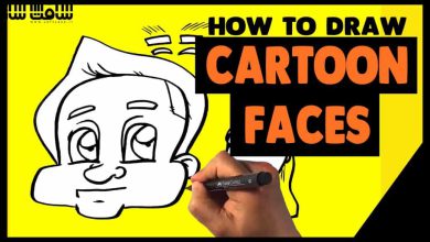 آموزش نحوه کشیدن صورت های کارتونی