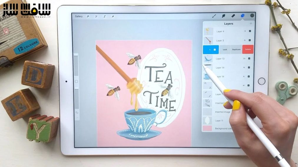 مقدمه ایی بر Procreate: تصویرسازی روی iPad 