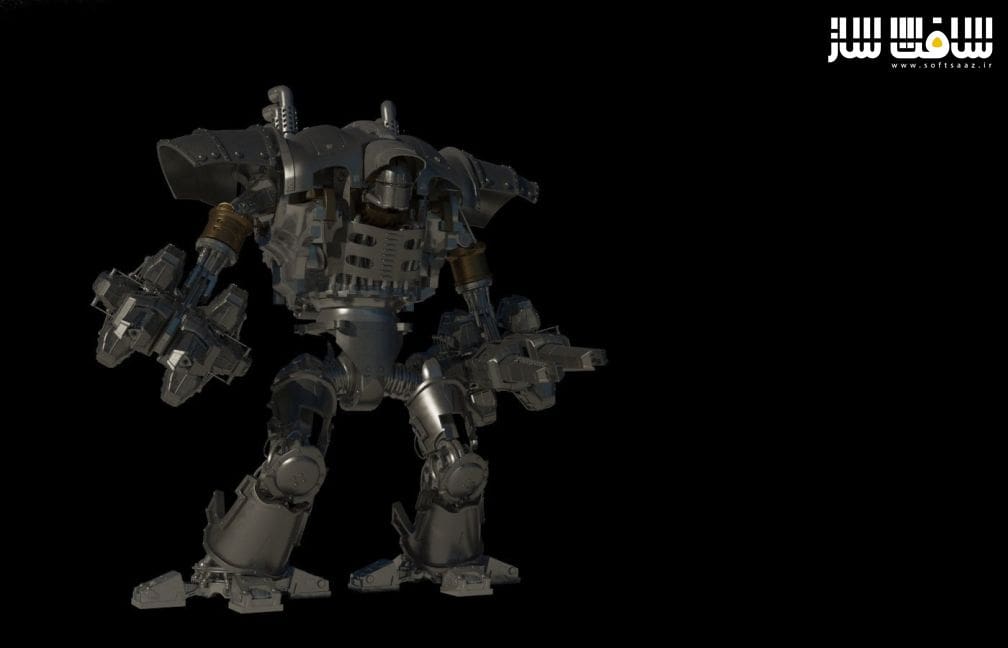 آموزش طراحی کاراکتر مکانیکی Imperial Knight 3D در 3ds Max
