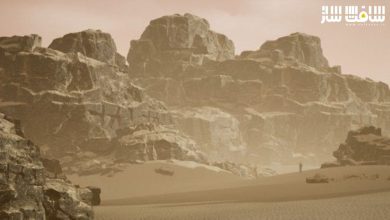 آموزش ساخت شیدر سنگ و صخره با تکسچرهای تایلیبل در Unreal Engine