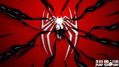 آموزش طراحی لوگوی مرد عنکبوتی 2 با الهام از بازی پلی استیشن 5 با افترافکت