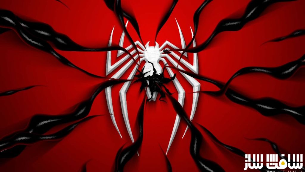 آموزش طراحی لوگوی مرد عنکبوتی 2 با الهام از بازی پلی استیشن 5 با افترافکت