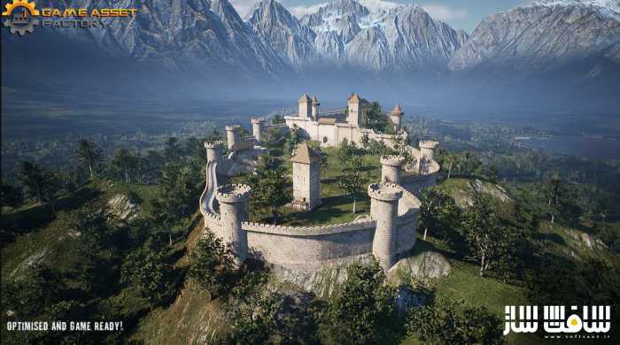 دانلود پروژه قلعه قرون وسطایی مدولار برای آنریل انجین