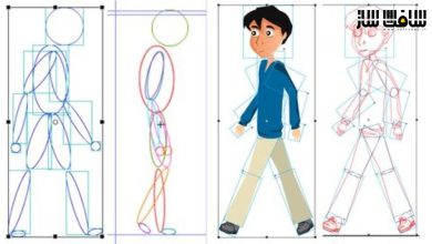 مقدمه ایی بر انیمیشن سیکل پیاده روی کارتونی در Adobe Animate