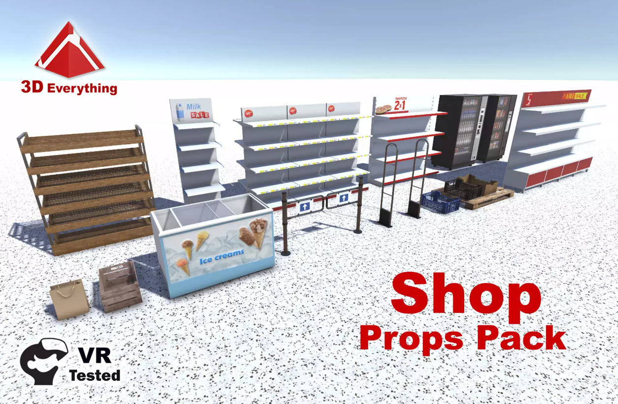 دانلود پروژه Shop Props Pack برای یونیتی