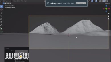 آموزش حجاری مناظر واقعی بصورت سه بعدی در Blender