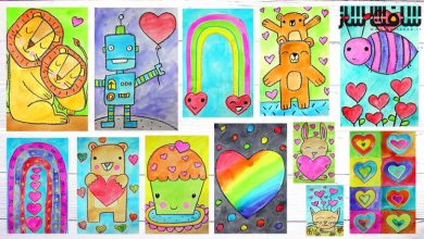 آموزش طراحی و نقاشی برای مبتدیان : قلب ، عشق و دوستی