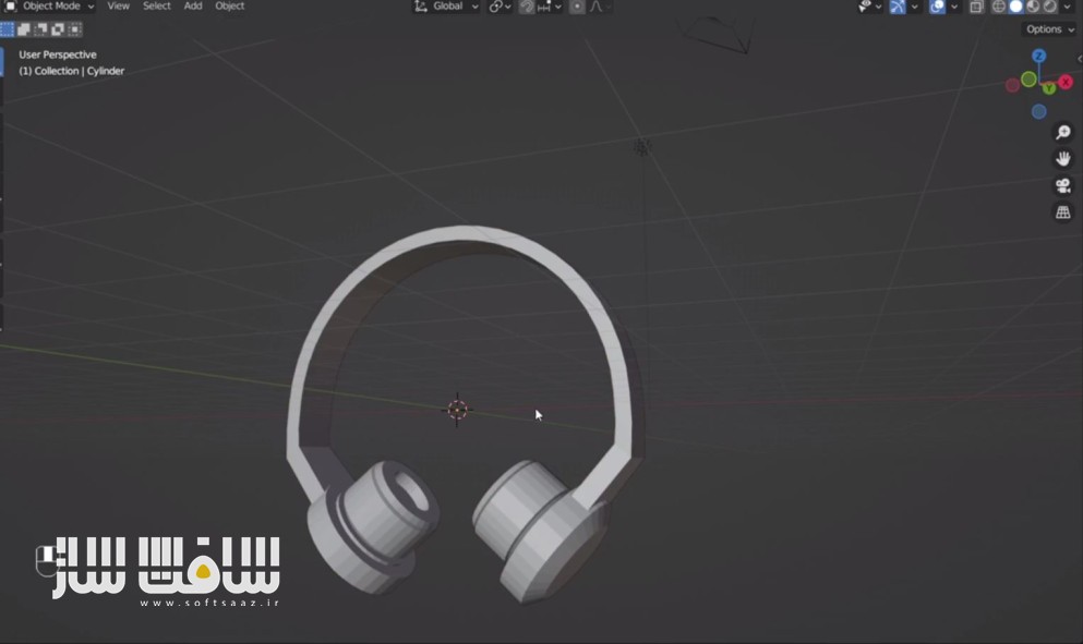 آموزش ساخت هدفون در Blender بصورت High-Poly