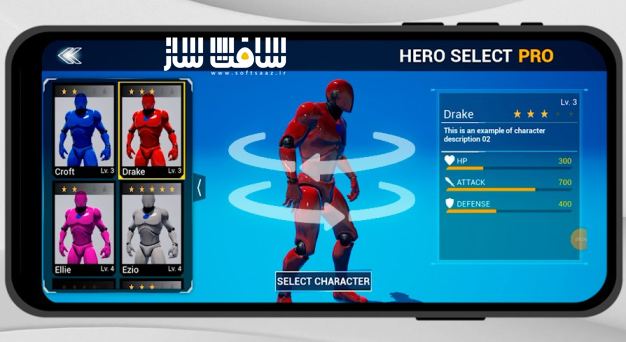 دانلود پروژه Hero Select PRO برای آنریل انجین