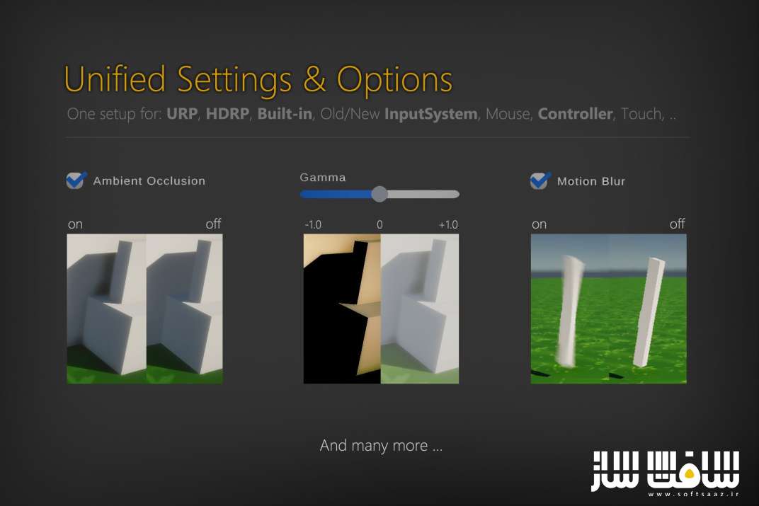 دانلود پروژه Settings & Game Options برای یونیتی