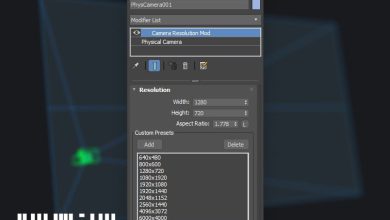 دانلود پلاگین Camera Resolution Mod برای 3ds Max