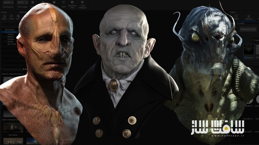 آموزش طراحی گریم دیجیتال با ZBrush بخش دوم