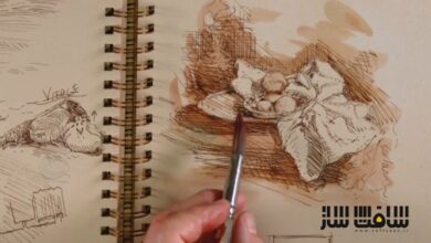 اسکچبوک هنرمند: آبرنگ و قلم - بخش اول با Steve Huston