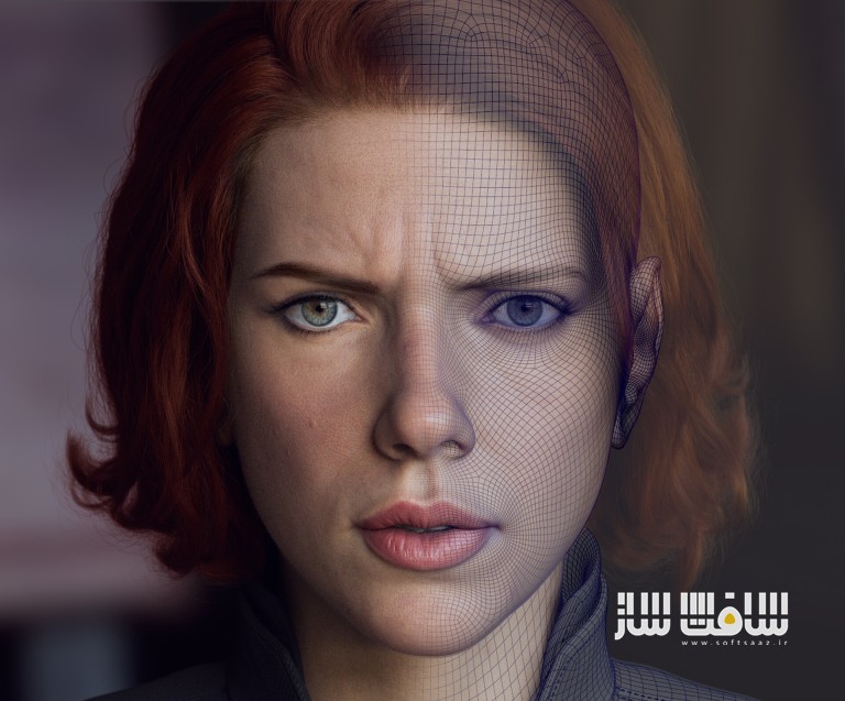 آموزش ساخت پرتره Black Widow