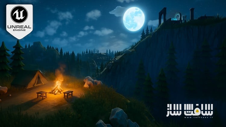 ساخت محیط شب استایلایز در Unreal Engine 5