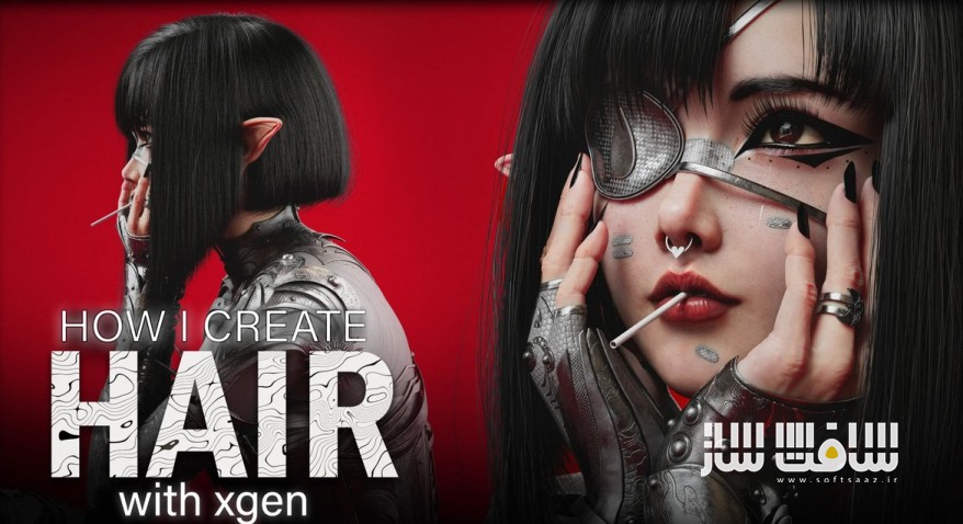 آموزش نحوه ایجاد مو با Xgen در Maya